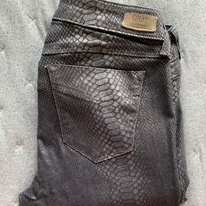 Gray Snaked Skin Jeans